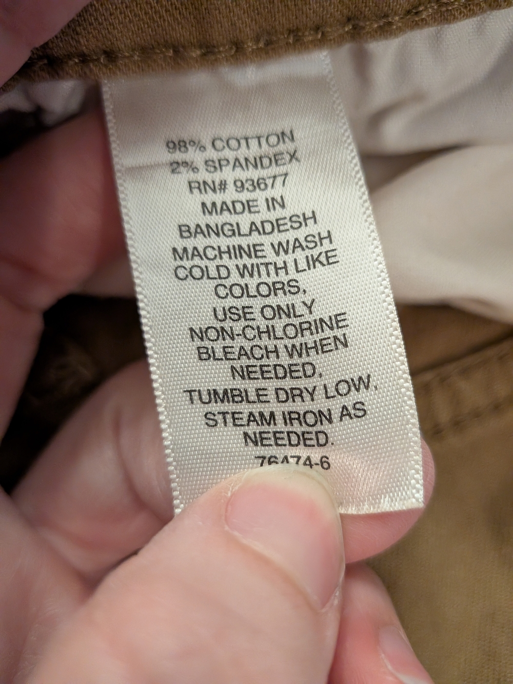 Men's Tan Jeans - Classic Straight Fit - Picture 10 of 10